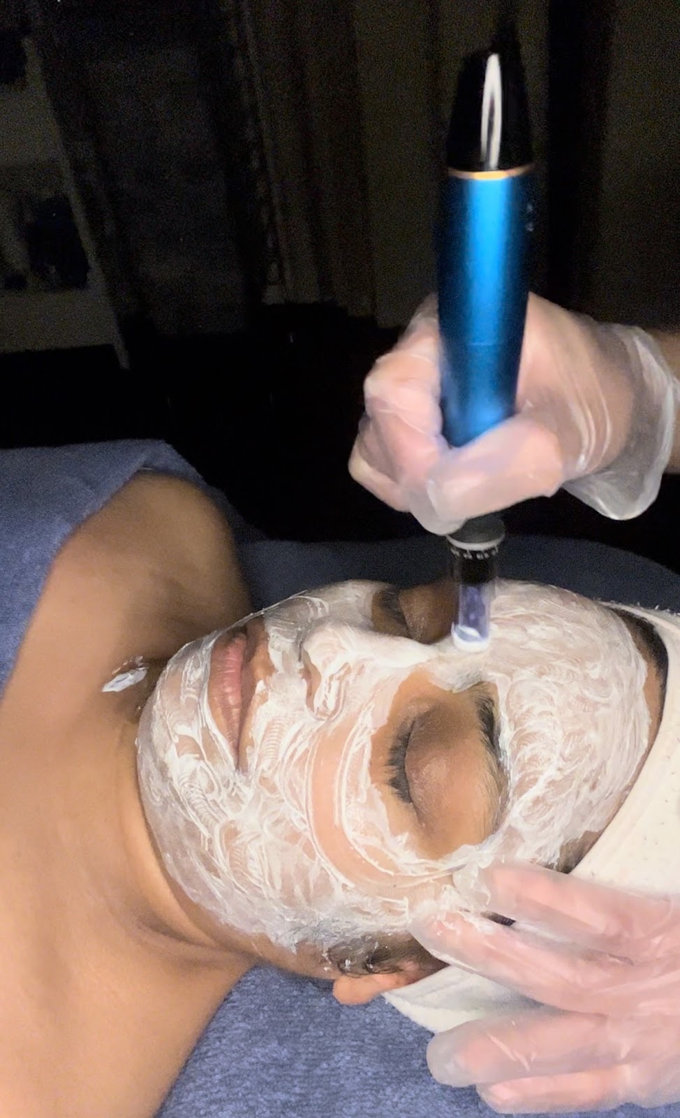 Hydro-dermabrasion facial treatment